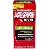 Urinozinc Prostate Plus, Saw Palmetto & Beta Sitosterol Supplement for Men, Reduce Frequent Urination (2 Month Supply, 120 Count)