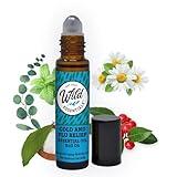 Wild Essentials Cold and Flu Relief Essential Oil Roll On, 10ml for Deep Relief, Made with 100% Pure, Premium Grade Essential Oils and Organic Jojoba Oil, Ready to Use, Moisturizer