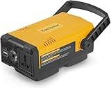 Power Inverter for Dewalt 20V Battery - Converts DC 20V to AC 110V - Dual USB Ports, USB Type-C, Built-in Work Light - Portable Power Station