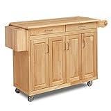 Homestyles General Line Mobile Kitchen Cart, FURNITURE, Natural