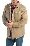 Legendary Whitetails Standard Journeyman Shirt Jacket Flannel Lined Shacket for Men Water-Resistant Coat Rugged Fall Clothing, Twig, X-Large