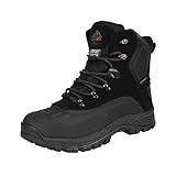 NORTIV 8 Men's 180411 Black Insulated Waterproof Construction Hiking Winter Snow Boots Size 11 M US