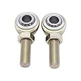 2 PCS/SET SHLPDFM Rod Ends Carbon Steel CML-8 1/2-20 LH Thread Pitch,1/2 inch Hole Male LH Rod End Heim Joints