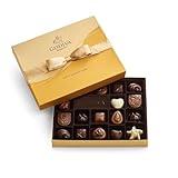 Godiva Chocolatier Gold Ribbon 18-Piece Assorted Chocolate Gift Box – Gourmet Chocolate Candy Variety Pack – Dark Caramel, Milk Chocolate, Nuts– Gift Basket for Father’s Day, Birthday and Anniversary