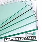 Glass Cut to Size 1/8" 5/32" 3/16" 1/4" 3/8" Thickness | Custom Cut to Size Glass for Shelves, Tabletop | Tempered & Annealed Glass Panels for Doors, Windows, & DIY Crafts | Fast 3-Day Production