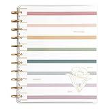 Happy Planner Disc-Bound School Planner, 12-Month Daily, Weekly, and Monthly July 2023–June 2024 Planner Calendar, Homeschool Layout, Subtle Sophistication Theme, Big Size, 8 1/2 Inches by 11 Inches