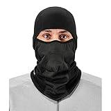 Ergodyne N-Ferno 6823 Balaclava Ski Mask, Wind-Resistant Face Mask, Hinged Design, Each, Black, One Size