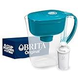 Brita Metro Water Filter Pitcher with SmartLight Filter Change Indicator, BPA-Free, Replaces 1,800 Plastic Water Bottles a Year, Lasts Two Months, Includes 1 Filter, Small - 6-Cup Capacity, Turquoise