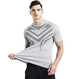 Akilex Mens Running Dry Fit T-Shirt Athletic Outdoor Short Sleeve Comfortable Sports Top