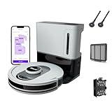 Shark AI Ultra Voice Control Robot Vacuum with Matrix Clean Navigation, Home Mapping, 60-Day Capacity, XL Self-Empty Base for Homes with Pets, Carpet & Hard Floors, Cool Grey