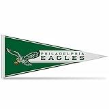 Rico Industries NFL Football Philadelphia Eagles Retro 12" x 30" Felt Wall Décor Pennant - Great for Home/Bed Room/Man Cave Décor
