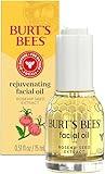 Burt's Bees Gua Sha Face Oil With Rosehip Seed Extract, Reduces Appearance of Fine Lines and Wrinkles, Use with Ice Roller & Facial Tools, Natural Origin Skin Care, 0.51 fl. oz.