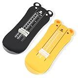 Vocect Shoe Foot Sizer for Little One, 2.2"-7.2" Measurement for Accurate Length & Tracking Growth Shopping Essential Daily Monitor (Black Yellow)