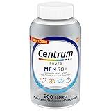 Centrum Silver Men's 50+ Multivitamin with Vitamin D3, B-Vitamins, Zinc for Memory and Cognition - 200 Tablets