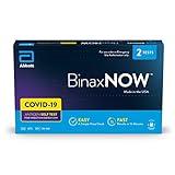 BinaxNOW COVID-19 Antigen Self Test, 1 Pack, 2 Tests Total, COVID Test With 15-Minute Results Without Sending to a Lab, Easy to Use at Home