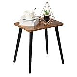 FORAOFUR Side Table, Rectangular Wooden Small End Table, Small Accent Table for Living Room, Bedroom and Balcony, Modern Side Tables for Small Spaces Home Decor, Easy Assembly