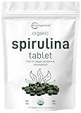 Micro Ingredients Organic Spirulina Supplement, 3000MG Per Serving, 720 Tablets (4 Month Supply), No Filler & Non-GMO, Rich in Vegan Protein, Vitamins & Prebiotics, Premium Spirulina Pills