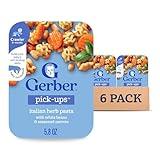 Gerber Baby Food, Stage 3 Food for Babies, Toddlers, Baby Led Feeding, Finger Foods for Babies, Italian Herb Pasta, 6 Pack