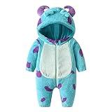 FEIBEL Baby Halloween Costumes Cute Animal Outfit Funny Monster Costume Halloween Gifts for Infant Toddler Kids (Blue, 12-18 Months)