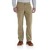 Carhartt Men's Relaxed Straight Rigby Dungaree, Dark Khaki, W34 x L32