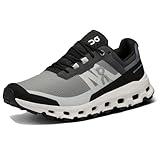 On Women's Cloudvista Sneakers, Black | White, 6 Medium US