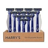 Harry's Men's Disposable Razors, 3-Blade Razors with Lubricating Strip and Pivoting Head, 10 count(Pack of 1)