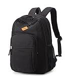 abshoo Classical Basic Womens Travel Backpack For College Men Water Resistant Bookbag (Black)