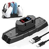 Switch Controller Charger Station for Nintendo Switch & OLED, Pro Charging Dock for JoyCon/Pro/ PS5 Controller/Xbox, 6 in 1 Charging Stand Accessories for Nintendo Gamepad, Black