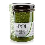 ROI Pesto Sauce - Vegan Pesto - Fresh Ligurian Basil Pesto Made of Genovese DOP basil and EVOO - Gluten Free Pesto - Keto Friendly Basil Sauce - Non-GMO - Made In Italy - 6.3 oz (180g) (Pack of 1)