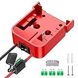 Power Wheels Adapter for Milwaukee M18 Battery Adapter 18V Power Wheels Battery Conversion Kit with Switch, Fuse & Wire Terminals, 12AWG Wire, Power Connector for DIY Rc Car Toys and Robotics