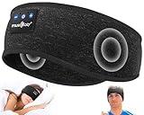 MUSICOZY Sleep Headphones Bluetooth 5.4 Headband, Wireless Earphones Music Sleep Earbuds Sleeping Eye Mask with HD Stereo Speakers for Workout Running Travel Yoga, Ideal Gifts for Women Men