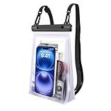 PEDVSTY Large Floating Waterproof Phone Pouch [with Sealing Strip], Cell Phone Dry Bag for iPhone 16 15 14 13 12 Pro Max Galaxy S24 S23 S22 All Phones, Float Water Proof Bag for Beach Water Park