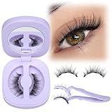 Magnetic Eyelashes with Applicator Reusable Magnetic Lashes No Glue Needed Magnetic Eyelashes without Eyeliner Cat Eye Natural Look Magnetic Eyelashes Magnetic Lashes by Lanflower