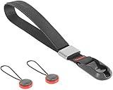 Peak Design Cuff Camera Wrist Strap, Black, Compatible with DSLR, Compact and Point-and-Shoot Cameras, Low Profile, Quick Release and Connection, 200 lb Capacity, Camera Straps for Photographers