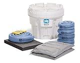 New Pig Spill Kit in 20 Gallon Overpack Salvage Drum | Absorbs up to 12 Gallons | White | KIT211