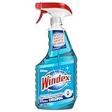 Windex Glass and Window Cleaner Spray Bottle, Packaging Designed to Prevent Leakage and Breaking, Surface Cleaning Spray, Original Blue Scent, 23 Fl Oz