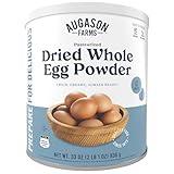 Augason Farms Pasteurized Dried Whole Egg Powder Can, Real Eggs, Emergency Food Supply, Everyday Meals, 85 Servings