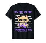 Epilepsy Awareness Cat Your Battle Is My Battle Gift' T-Shirt