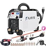 FLARING Plasma Cutter,65 Amp Plasma Cutter Machine 120V 240V 4/5" (20mm) Max Cutting 1/2" (12.7mm) Clean Cut IGBT High Frequency Inverter Touch ARC Plasma Cutter with Consumable Set Update 5th FC650D