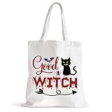 Halloween Treat Bags, Candy Bag for Trick or Treat, Halloween Bags Party Favors, Original Large Gift Bag Ideas of Party Goodie for Kids Teachers Women Adults, Spooky Festival Goody Handbag for Women