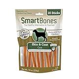 SmartBones Skin And Coat Care Sticks 16 Count, Rawhide-Free Chews For Dogs, With Omega Fatty Acids
