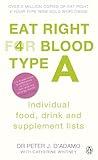 Eat Right for Blood Type a: Individual Food, Drink and Supplement Lists