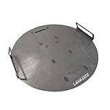 Flat top Griddle Grate for UDS Barrell Drum Smokers Grill Plate also fits for Weber Smokey Mountain WSM and Kettle Thick Steel with handles (25.5 (for 26.5 in. Kettle))