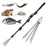 Fishing Harpoon Spear Gig Gaff Fork Hook for Frog Cane Toad Bullfrogs Bufo Flounder Fish Mole Remove Trap Catching