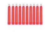 Cyalume - 9-08002 SnapLight Red Light Sticks – 6 Inch Industrial Grade, Ultra Bright Glow Sticks with 12 Hour Duration (Pack of 10)
