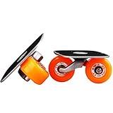 JINCAO Orange Portable Roller Road Drift Skates Plate Anti-Slip Board Aluminum Truck with PU Wheels with ABEC-7 608 Bearings