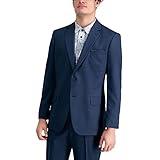 Haggar Men's Suit Jacket, Blue, 46 Tall