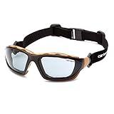 Carhartt Gear CHB420DTP Carthage® Gray Anti-Fog Lens - One Size - Black/Tan Frame