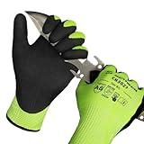 Schwer 2 Pairs Cut Resistant Gloves ANSI A6 Cut Proof Work Glove CR3027, Touchscreen Working Gloves for Men and Women Used for Woodworking, Glass Cutting, DIY, Warehouse, Construction, Car Repair, L
