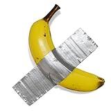 Arvivo Duct Tape Banana, Handmade Banana Wall Sculpture, Fruit Sculpture Wall Decor, Resin Wall Hanging Decoration for Living Room Dining Room Bedroom Kitchen Office Home Gift for Men Women